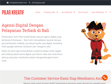 Tablet Screenshot of pilarkreatif.com